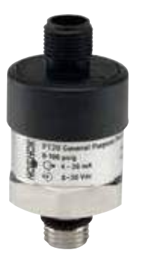 General Purpose Fixed Range Pressure Transmitter,0 to 3000 psi gauge, ±0.5% of span, non-linearity, 4-20mA 2 Wire, 1/4"NPT Male Process Connection, M12 X 1 (4-Pin), Threaded Orifice