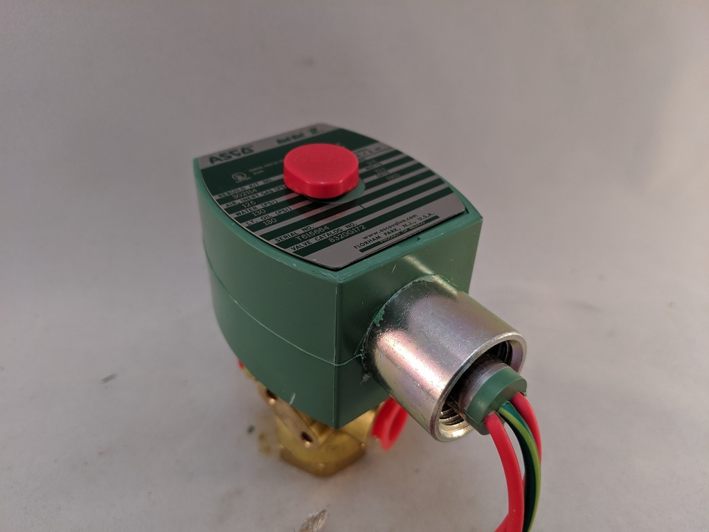 SOLENOID VALVE 3W UNIVERSAL 1/4"NPT BRASS BODY 8320G172 120/60