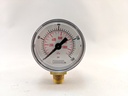 160PSI/KPA PRESSURE GAUGE 1.5"DRY 1/8"BM 2.5% ACCURACY BRONZE TUBE