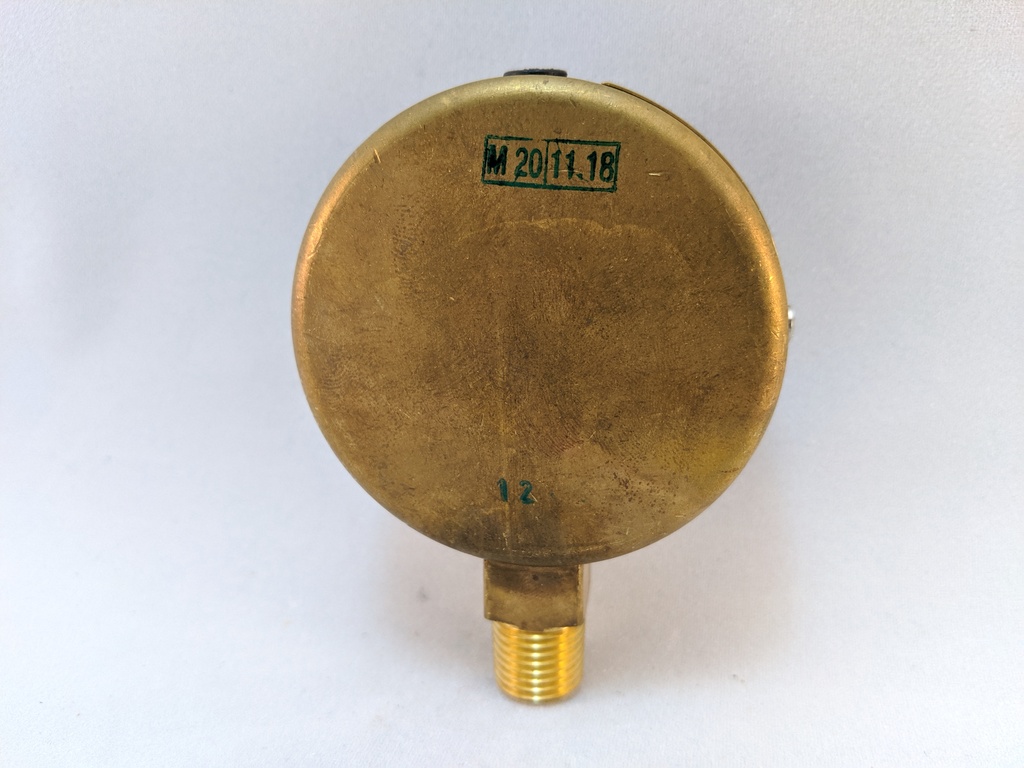 PRESSURE GAUGE 2.5" 1/4"LM -30INHG/160PSI R22 LF 1.5% 