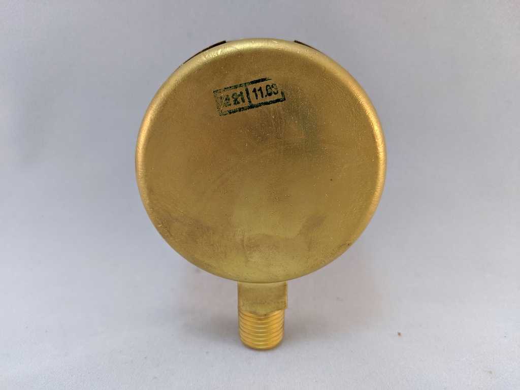 1500PSI PRESSURE GAUGE 2.5"L.F. 1/4"LM 1.5% ACCURACY BRONZE TUBE