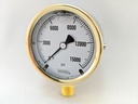 15000PSI PRESSURE GAUGE 2.5"L.F. 1/4"LM 1.5% ACCURACY BRONZE TUBE