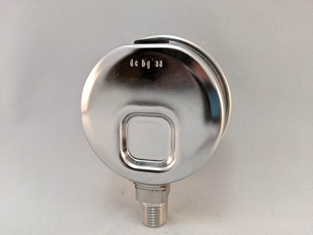 1000PSI PRESSURE GAUGE 2.5"L.F. 1/4"LM 1.5% ACCURACY SS TUBE & CASE