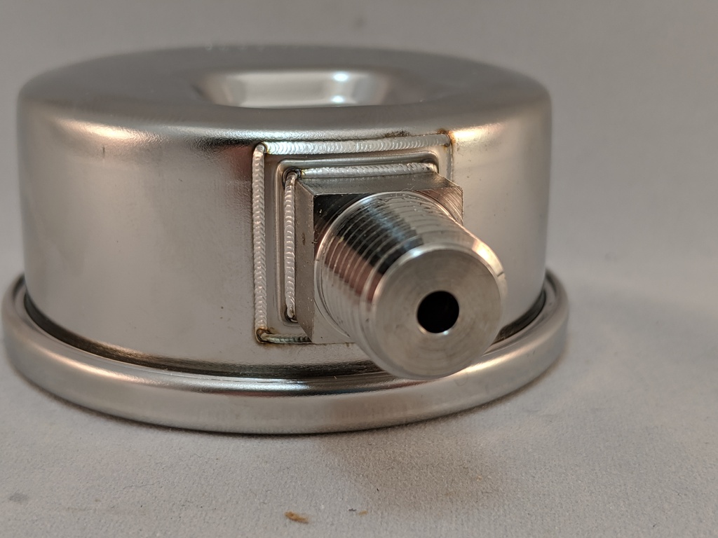 1000PSI PRESSURE GAUGE 2.5"L.F. 1/4"LM 1.5% ACCURACY SS TUBE & CASE