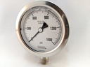 1500PSI PRESSURE GAUGE 2.5"L.F. 1/4"LM 1.5% ACCURACY SS TUBE