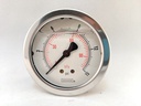 15PSI/KPA PRESSURE GAUGE 2.5" LIQD FILLED 1/4"CBM 1.5% ACCURACY 304SS