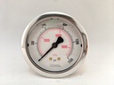 1500PSI/KPA PRESSURE GAUGE 2.5" LIQD FILLED 1/4"CBM 1.5% ACCURACY 304SS