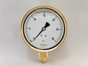30PSI PRESSURE GAUGE 4"L.F. 1/4"LM 1%ACCRCY BRNZ TUBE W/BRASS CASE