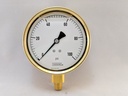 100PSI PRESSURE GAUGE 4"L.F. 1/4"LM 1%ACCRCY BRNZ TUBE W/BRASS CASE