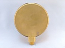 100PSI PRESSURE GAUGE 4"L.F. 1/4"LM 1%ACCRCY BRNZ TUBE W/BRASS CASE