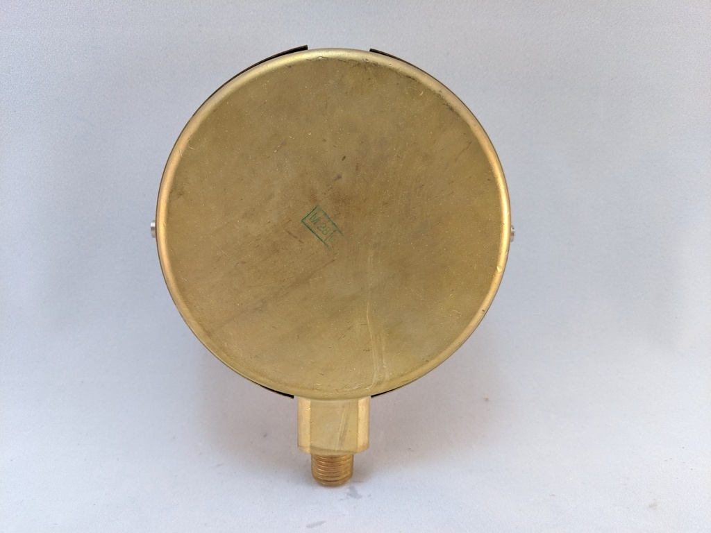 5000PSI PRESSURE GAUGE 4"L.F. 1/4"LM 1%ACCRCY BRNZ TUBE W/BRASS CASE