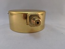 5000PSI PRESSURE GAUGE 4"L.F. 1/4"LM 1%ACCRCY BRNZ TUBE W/BRASS CASE