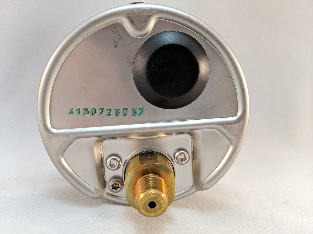 60PSI/KPA PRESSURE GAUGE 4" 1/4"NPT LBM, GLYCERIN FILLED