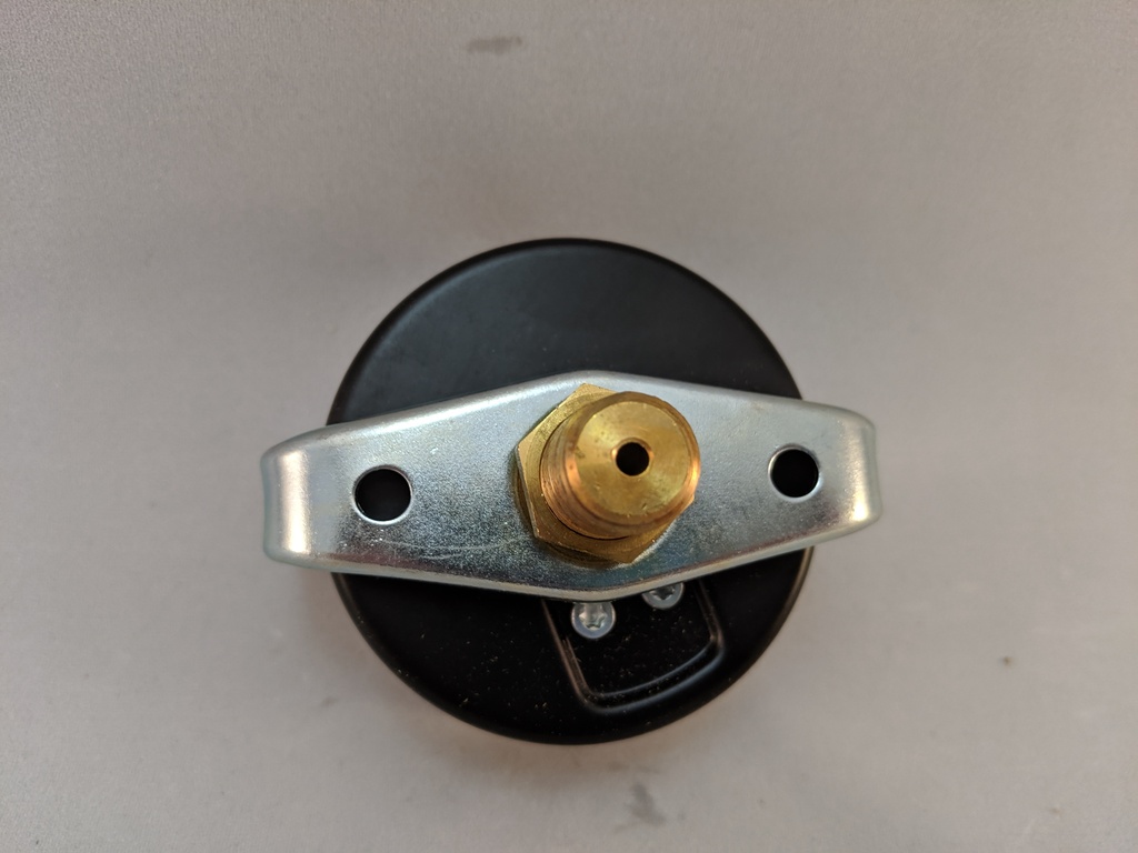 VACUUM GAUGE 2.5" DRY 1/4 CBM / Panel Mount 2.5% ACCURACY BRONZE TUBE