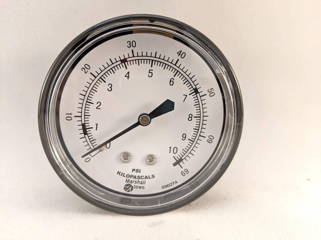 PRESSURE GAUGE 83K, 2.5" 1/4"CBM, 0-10PSI