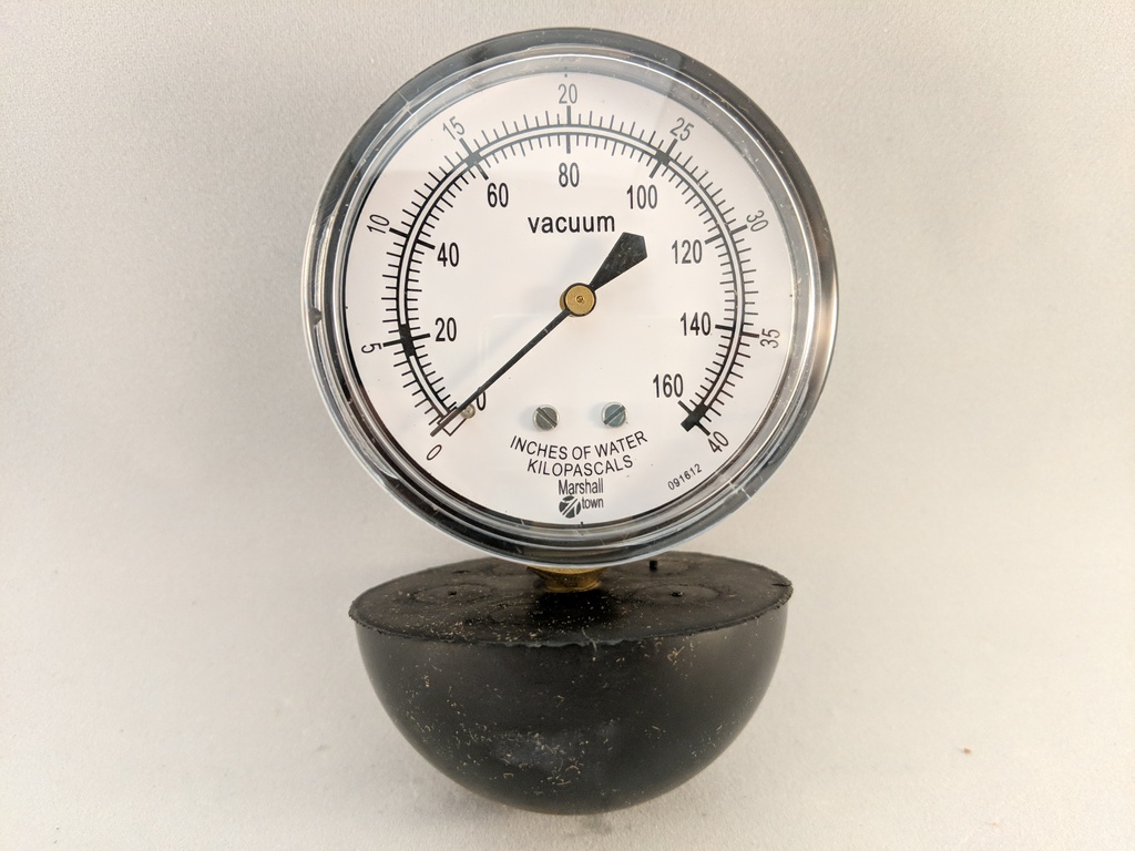 VACUUM CLEANER TEST GAUGES, 2.5",