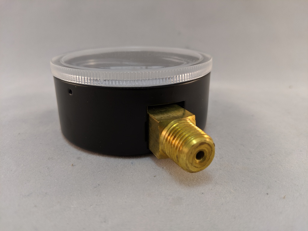 PRESSURE GAUGE 30"HG VAC X 150 PSI 2.5" 1/4"BOTTOM CONN 2%