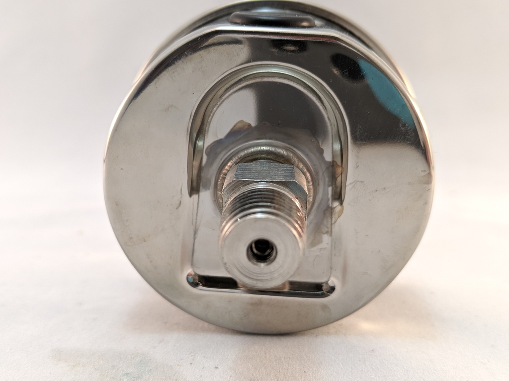 PRESSURE GAUGE 0-60 PSI 63MM 1/4"CBM SS CASE LIQUID-FILLED
