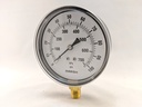 PRESSURE GAUGE 0-100 PSI 3.5" 1/4"BOTTOM CONNECT 2% ACCURACY