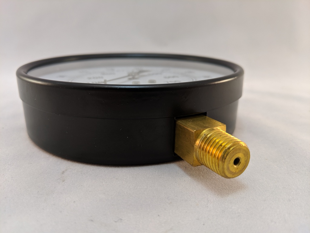 PRESSURE GAUGE 0-100 PSI 4.5" 1/4"BOTTOM CONNECT 2% ACCURACY
