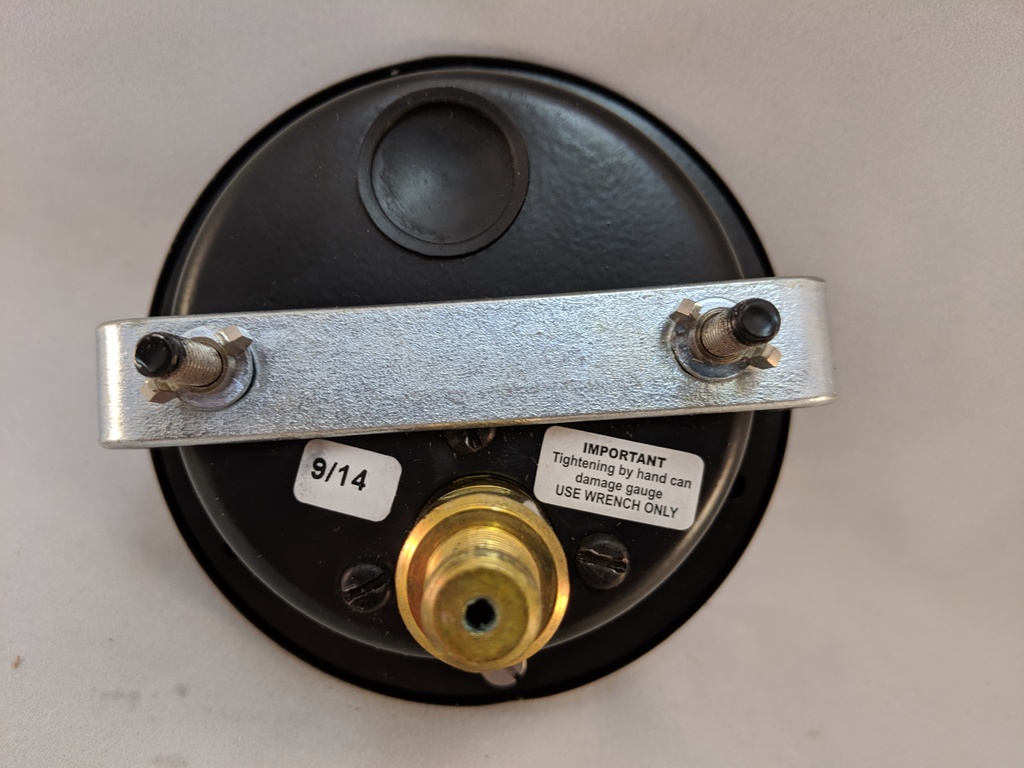 PRESSURE GAUGE 0-300 PSI 3.5" 1/4"LBM FLUSH MT 1% ACCURACY