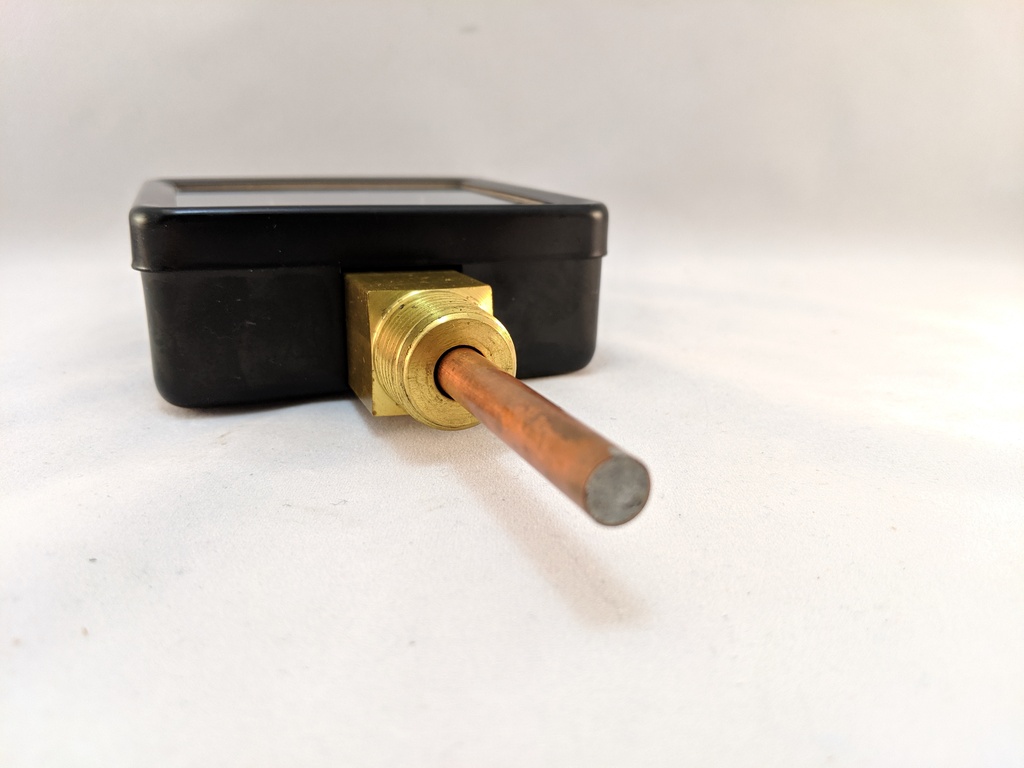 TRIDICATOR 3.5" 1/2"NPT BOTTOM STEM 0-60PSI & FEET OF WATER