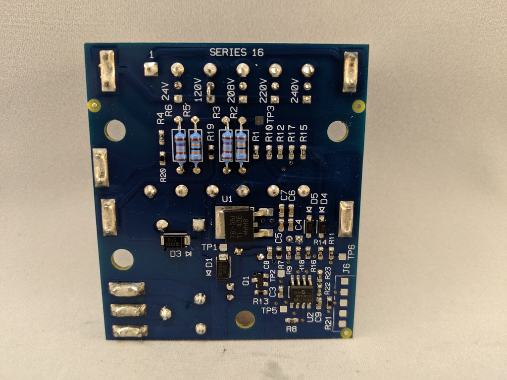 SERIES 16, DIRECT/26K OHMS, 120VAC, 1/16" PANEL MOUNT