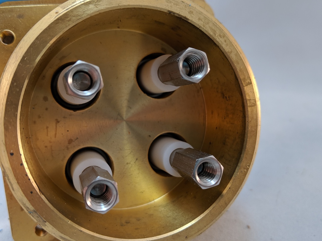 ELECTRODE FITTINGS 4 ELECTRODES RED BRASS