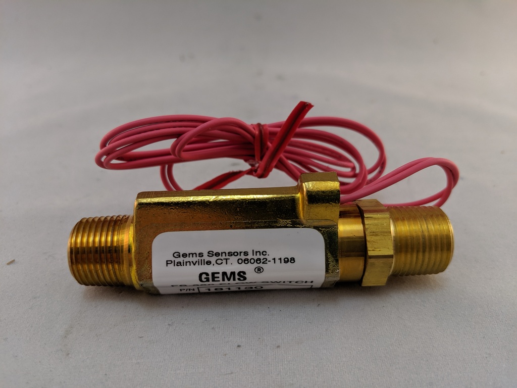 FS-380 SERIES IN-LINE FLOW SWITCH BRASS 3/8"NPT 0.15 GPM