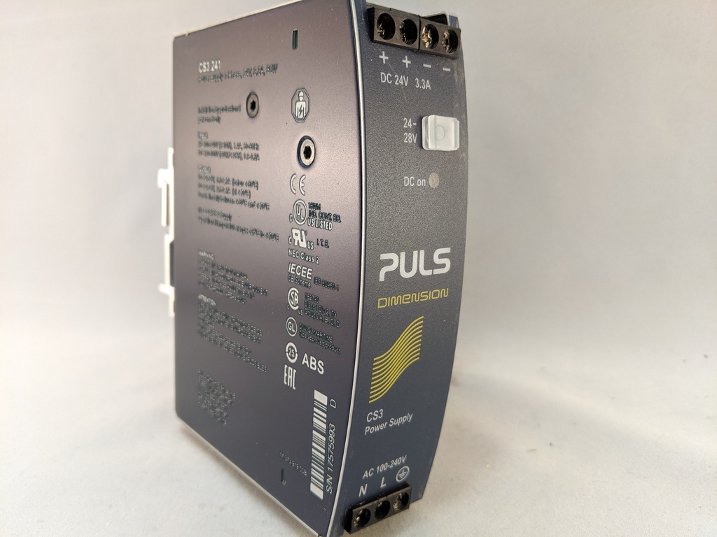 POWER SUPPLY 80W 120-240VAC 1PH,24-28VDC 3.3/2.7A