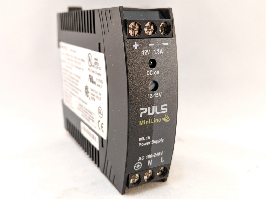 POWER SUPPLY, 12VDC 1.3 AMPS