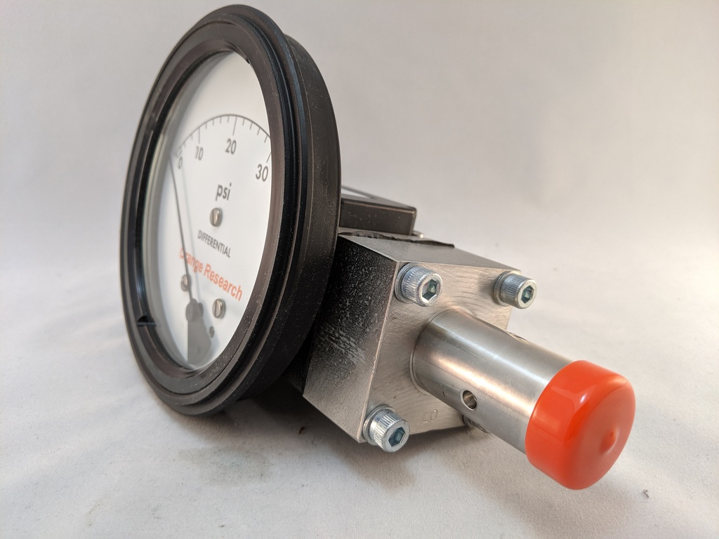 D/P GAUGE/SWITCH, SS BODY, 4.5" DIAL, SPDT SW, 0-40PSID