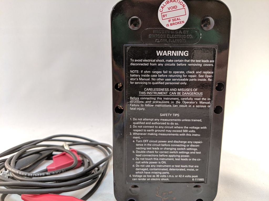 MODEL 372-3 OHMETER, .2 TO 50M OHM