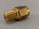 MINI INDUSTRIAL BRASS 1/4" M/F