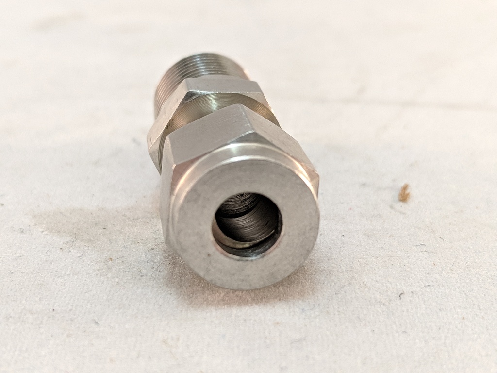 T/C COMPRESSION FITTING, 1/4"TUBE X 1/4"NPT, STAINLESS STEEL COMPRESSION