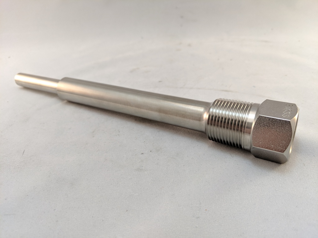 THERMOWELL .260BORE 9" 3/4"NPT PROCESS THREADS