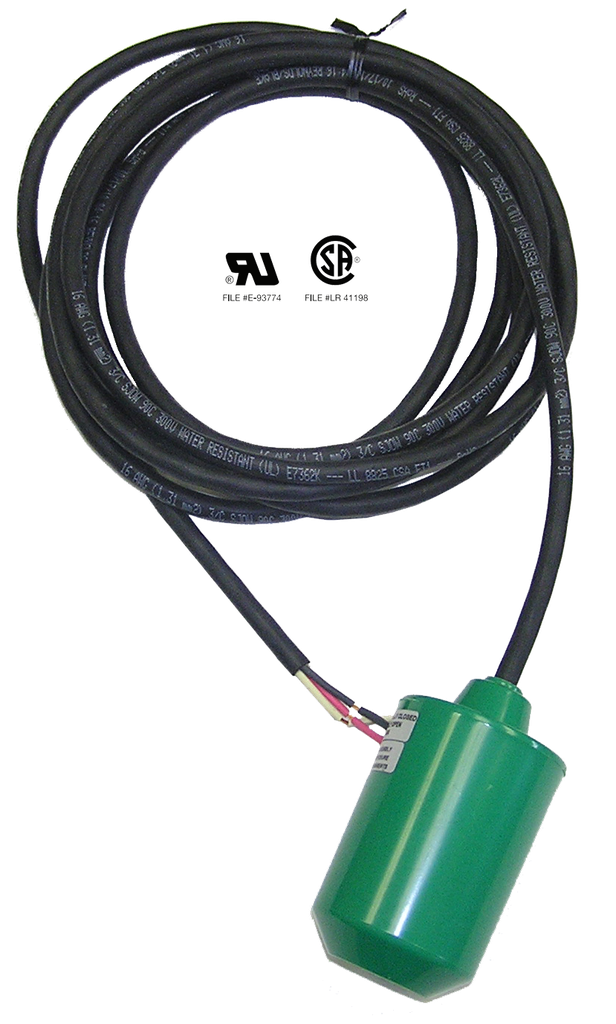 MECHANICAL FLOAT 13 AMP,SPDT-FORM C,WIDE ANGLE, 40' CABLE (copy)