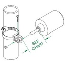 Tether Clamp w/ 2 1/2 Inch Max. Pipe Clamp