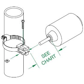 Tether Clamp w/ 3 1/2 Inch Max. Pipe Clamp
