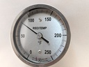 BI-MET THERM 3"DIAL 0-250F RANGE 2.5"STEM 1/2"NPT BOTTOM