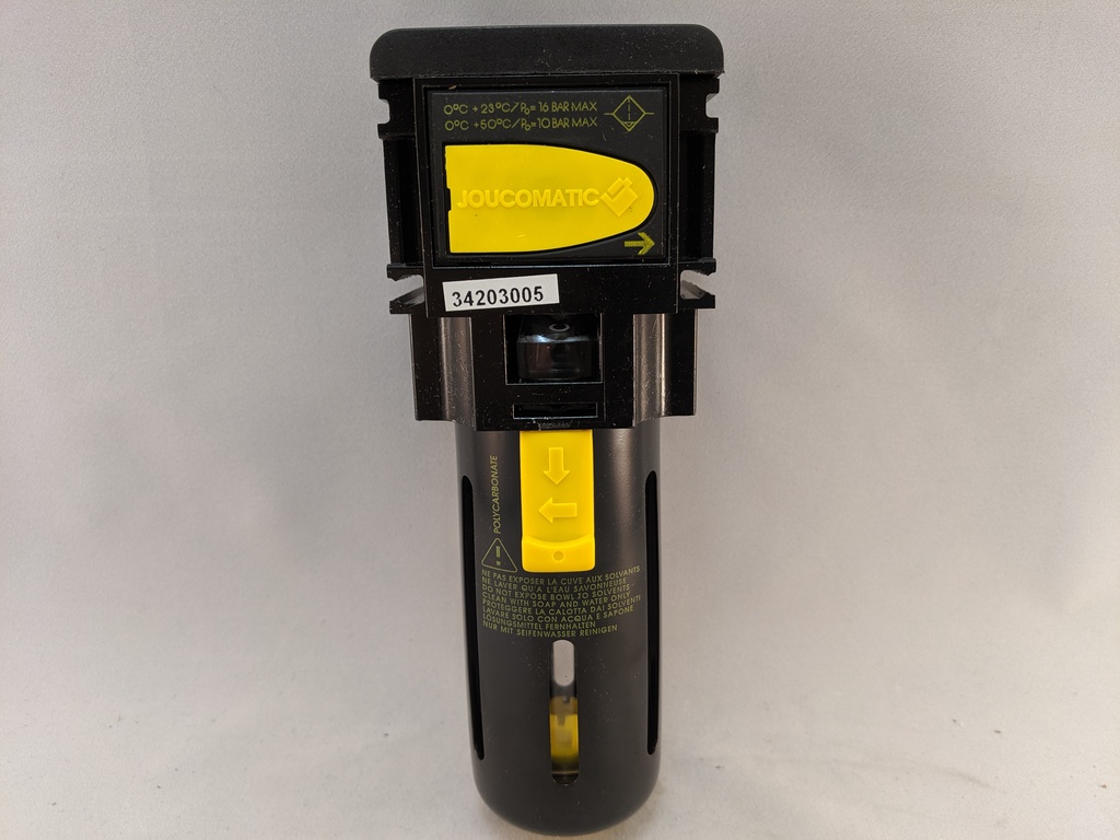 SERIES 112 FILTER, 3/8"NPT, 85 CFM, 25 MIC, SEMI-AUTO DRAIN