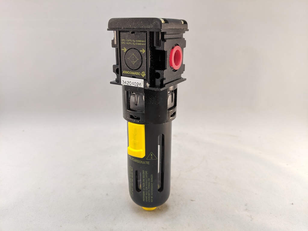 SERIES 107 FILTER, 1/4"NPT, 51 CFM, 25 MIC, SEMI-AUTO DRAIN