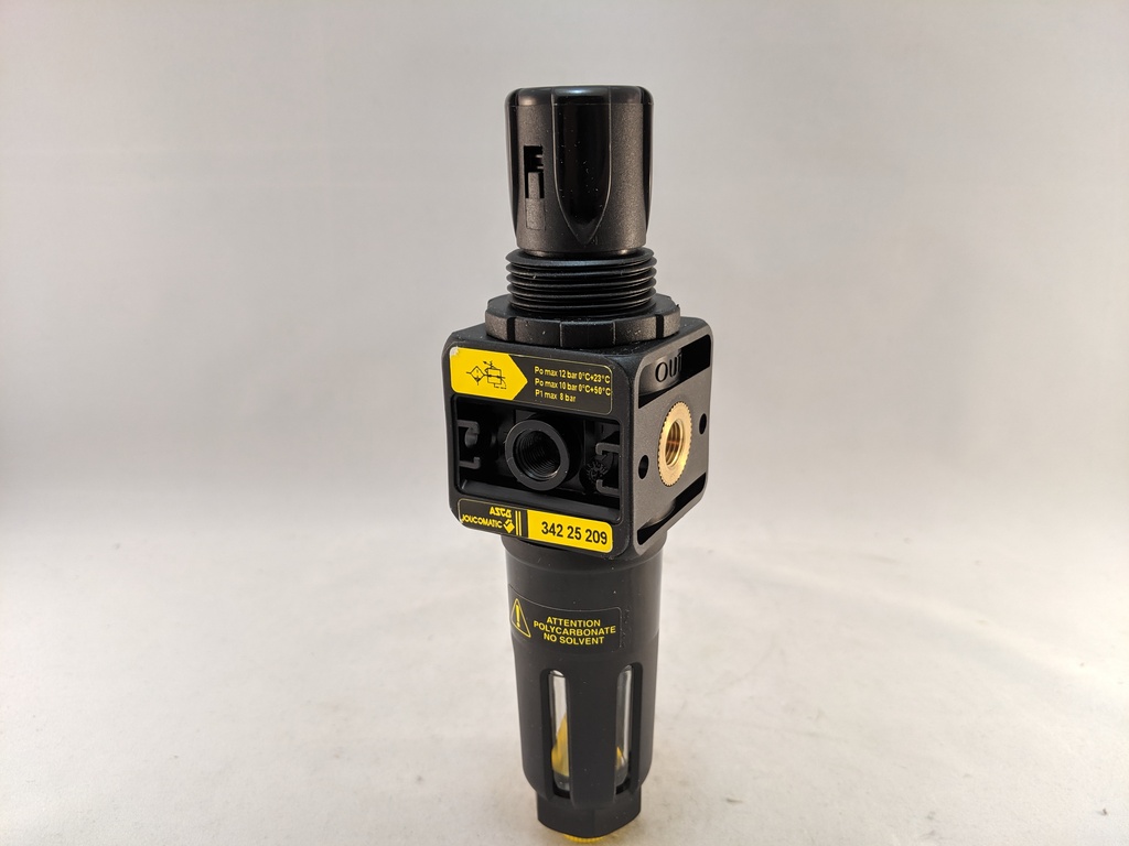 SERIES 105 FLR COMBO REGULATOR 1/8 NPT 7-120PSI