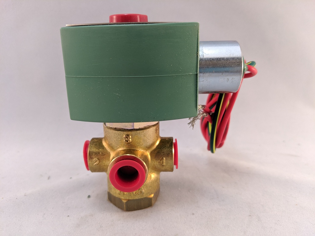 BRASS BODY 3W,NC,1/4"NPT .