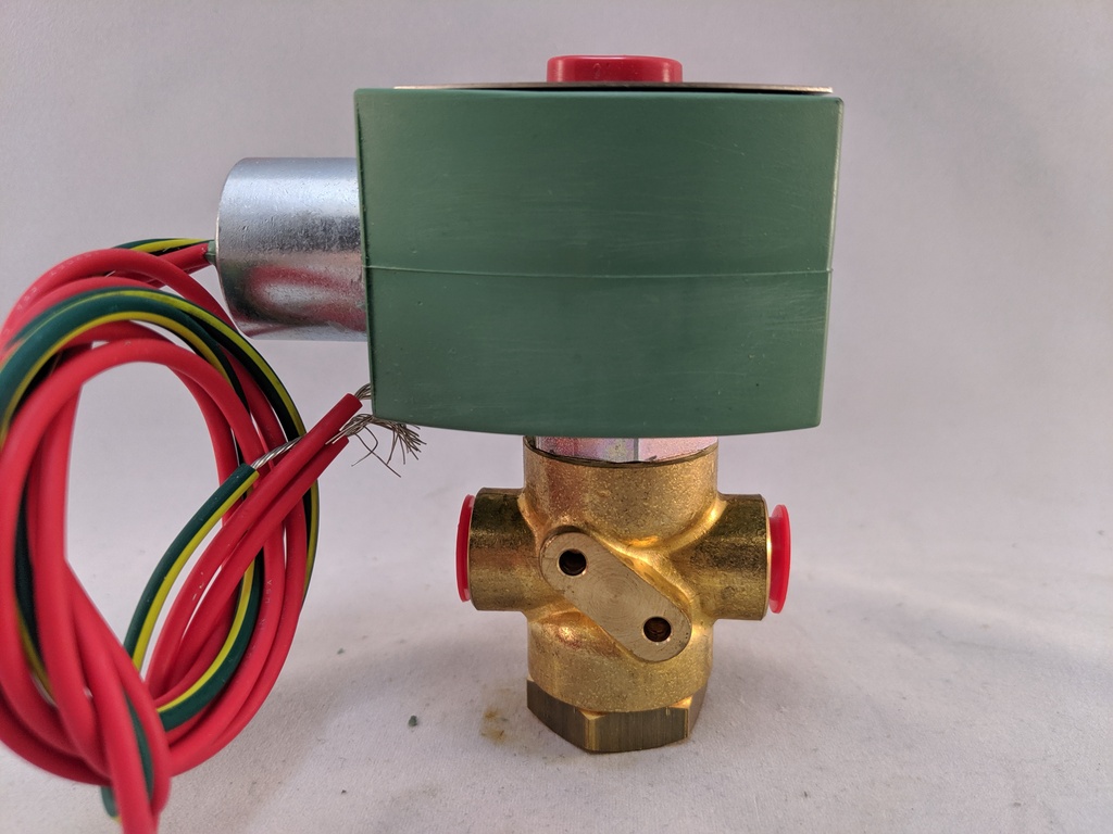 BRASS BODY 3W,NC,1/4"NPT .