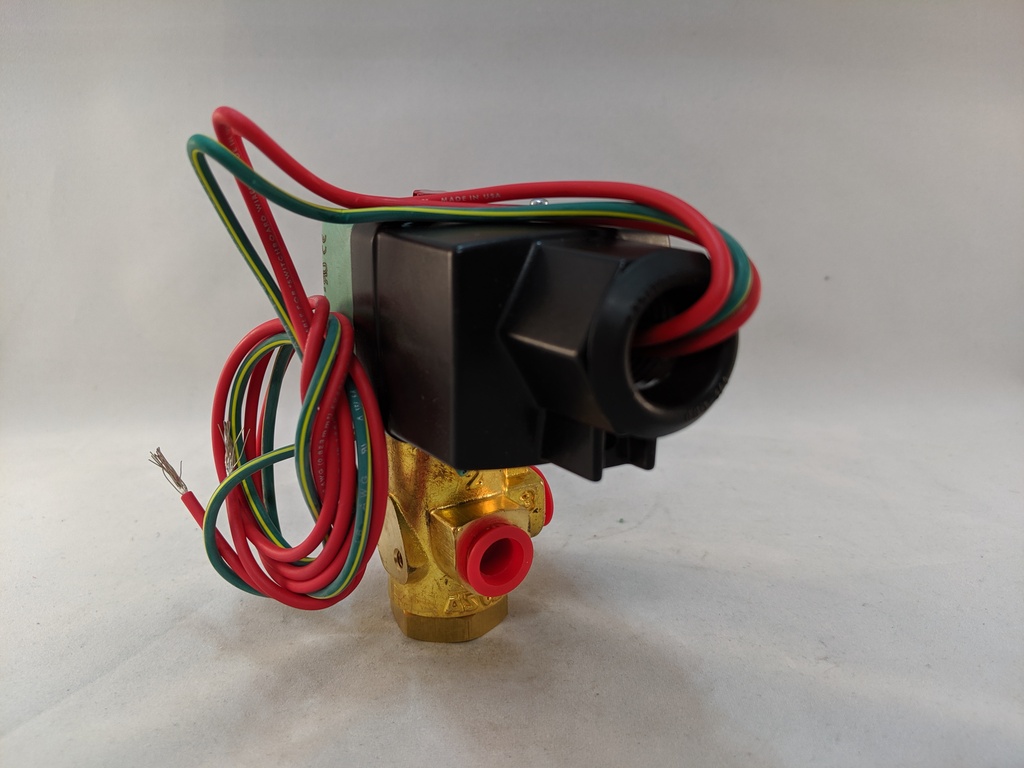 NEXT GEN SOLENOID VALVE 1/4" 3-WAY N.C. BRASS 100-240VAC/DC