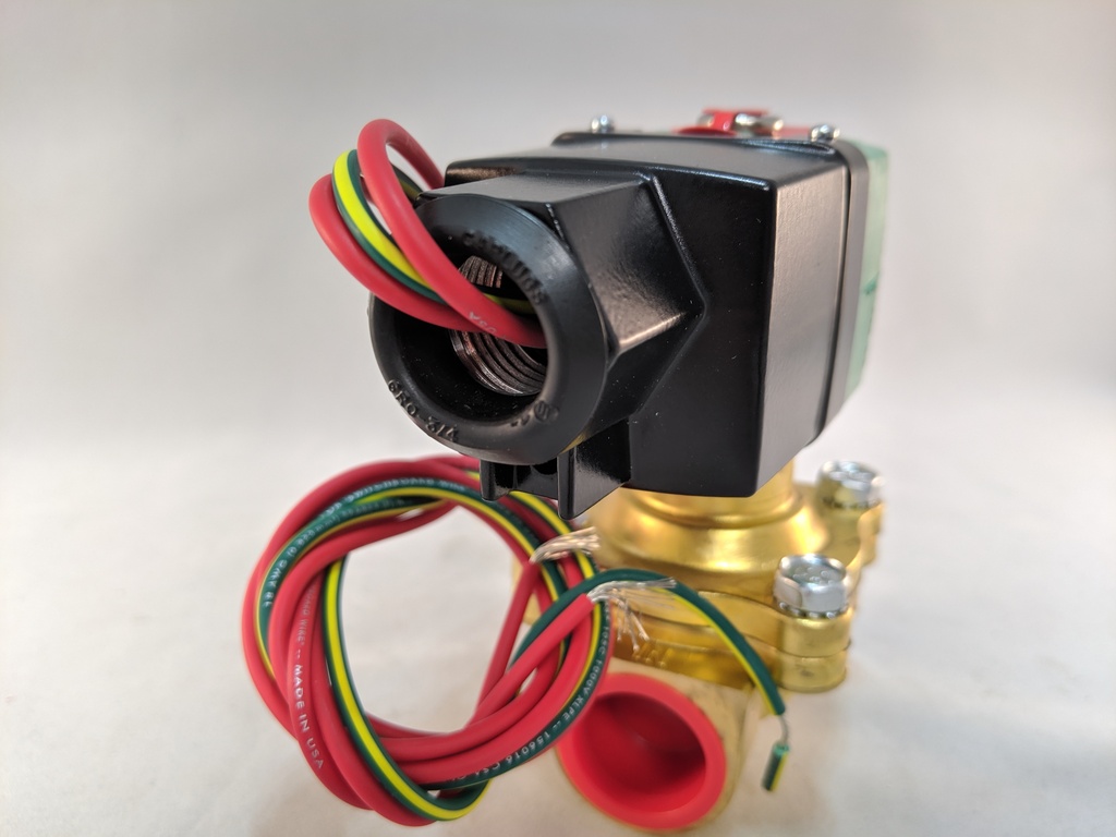 NEXT GEN SOLENOID VALVE 3/4" 2-WAY N.O. BRASS 100-240VAC/DC