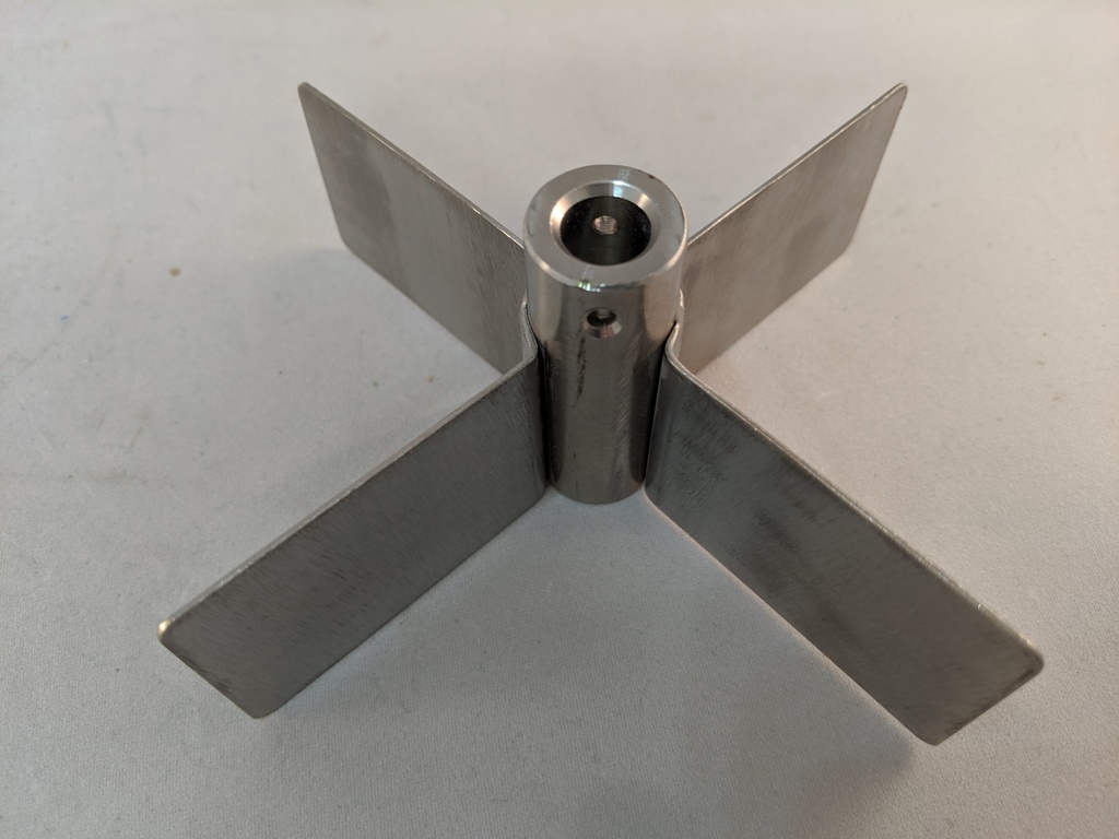 H-370 4 VANE 304SS PADDLE 1 1/2" X 5" WITH PINS H-370