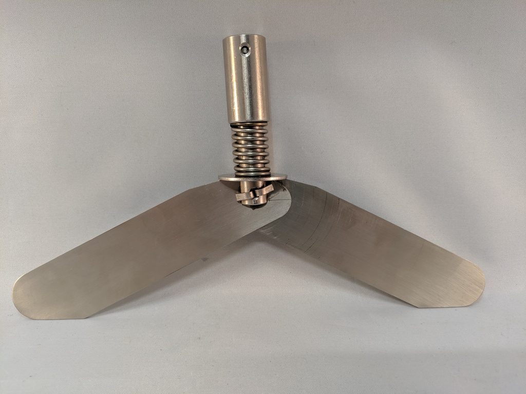 H-380 2-VANE COLLAPSIBLE PADDLE, STAINLESS STEEL H-380