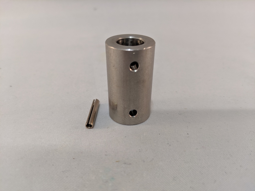 H-38 304SS SHAFT COUPLING WITH PINS H-38